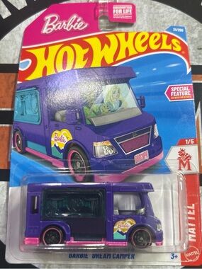 Barbie Purple & Pink Dream Camper Hot Wheels Vehicle